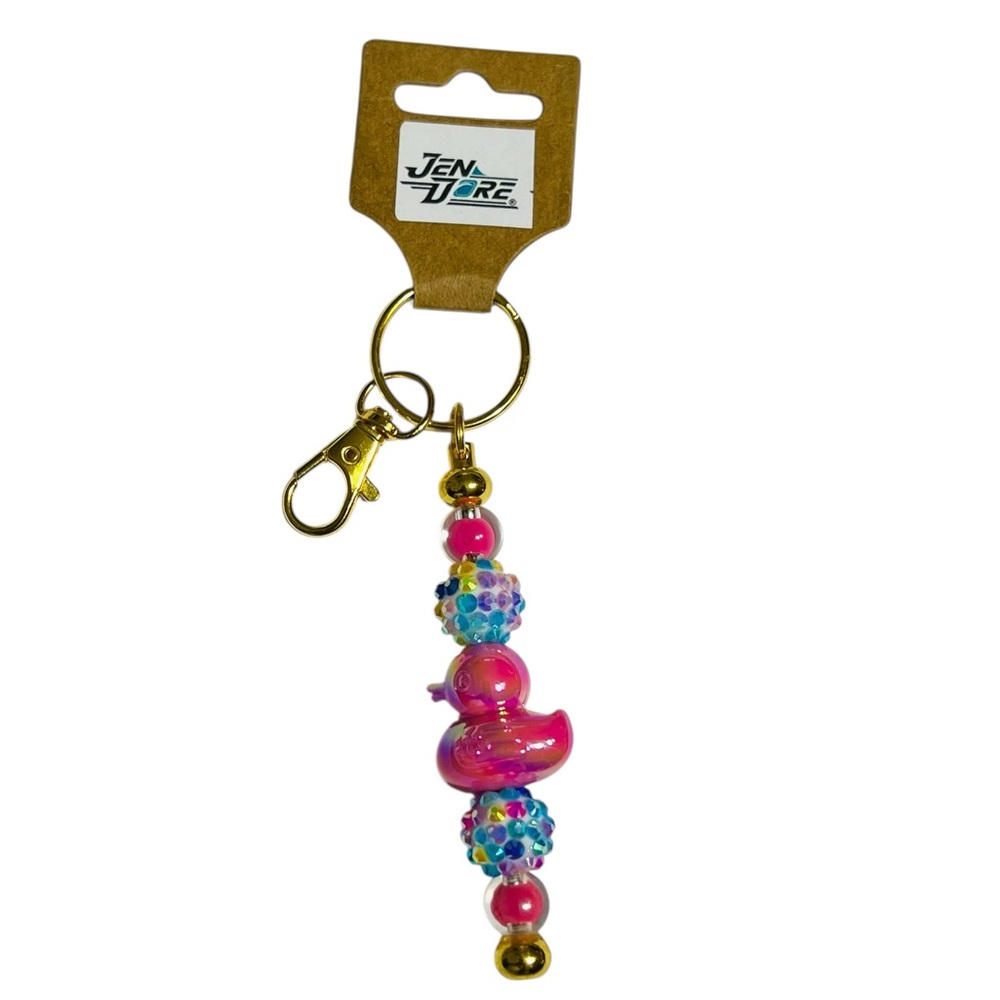JenDore Handmade Duck Keychain Keyring Backpack Purse Bag Charm Accessory Gift